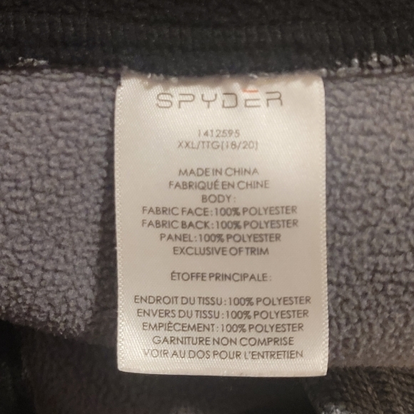 Spyder Zippered Fleece Sweater Jacket - Picture 7 of 12
